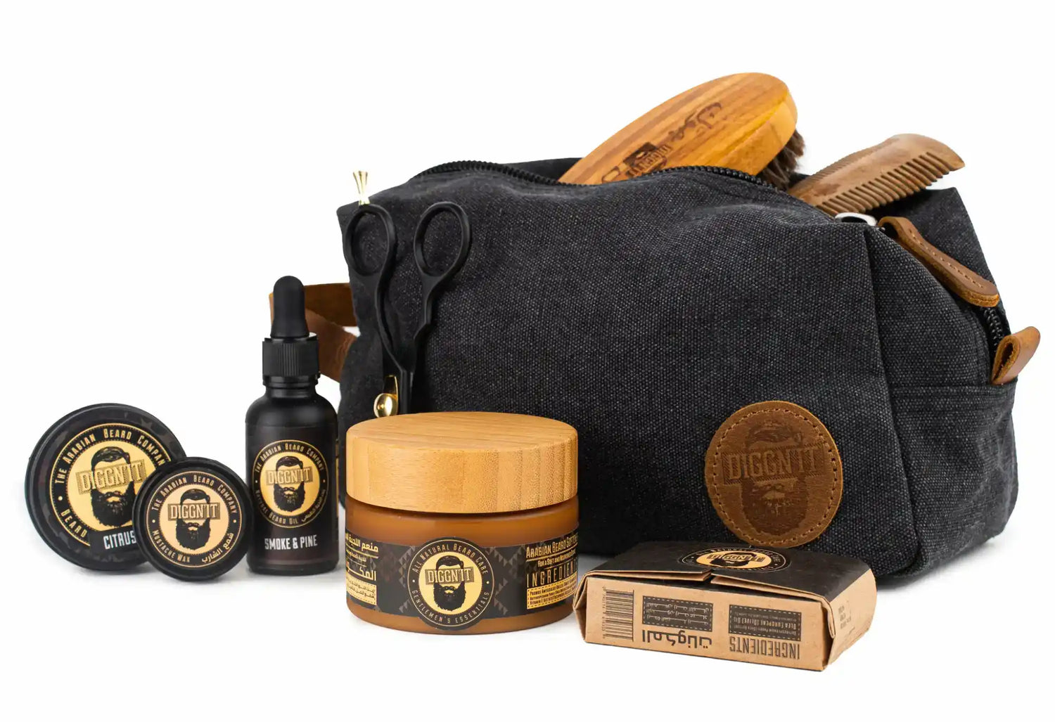 Beard grooming kit.